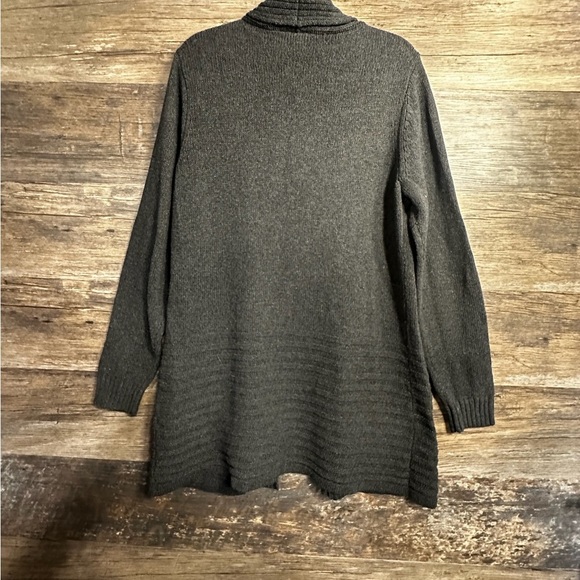 AB Studio Gray Elegant Cardigan Sweater - Picture 8 of 8